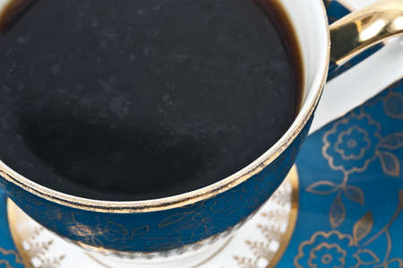 Isolated cup of coffee on white backgroundの写真素材