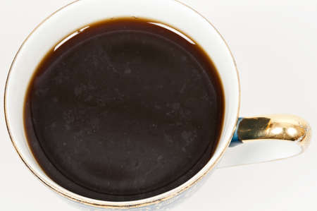 Isolated cup of coffee on white backgroundの写真素材