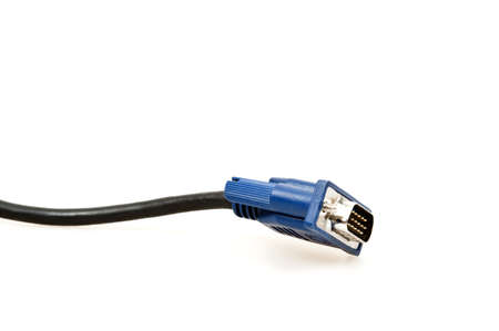 Cable jack isolated on white backgroundの写真素材