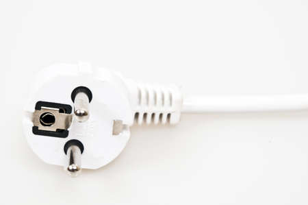 Cable jack isolated on white backgroundの写真素材