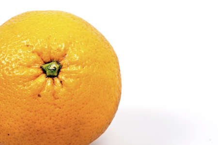 Orange fruit isolated on white backgroundの写真素材