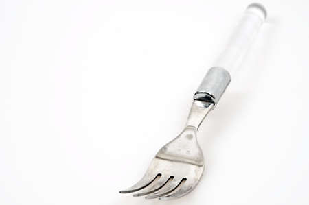 Isolated fork on white backgroundの写真素材
