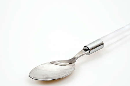 Isolated spoon on white backgroundの写真素材