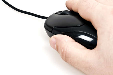 Pc mouse isolated on white backgroundの写真素材