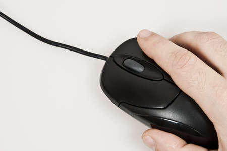 Pc mouse isolated on white backgroundの写真素材