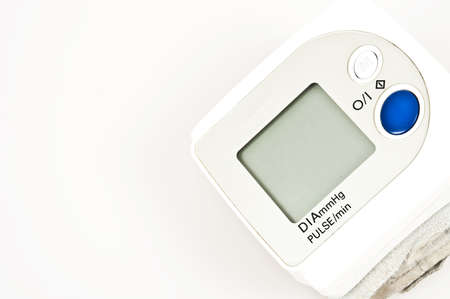 isolated pulse meter on white backgroundの写真素材
