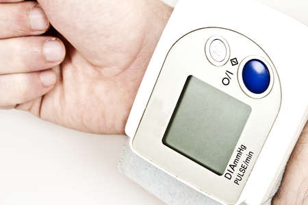 isolated pulse meter on white backgroundの写真素材