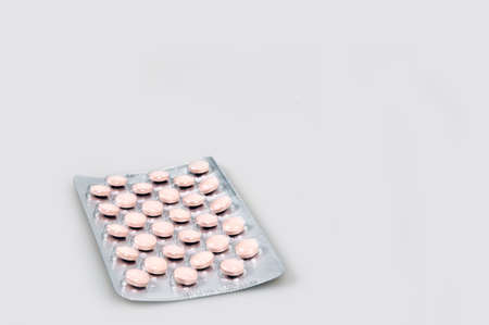 Isolated pills on white backgroundの写真素材