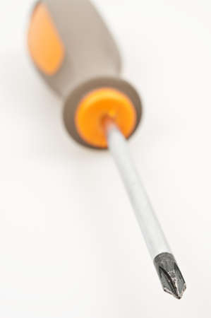 Isolated screw driver on white backgroundの写真素材