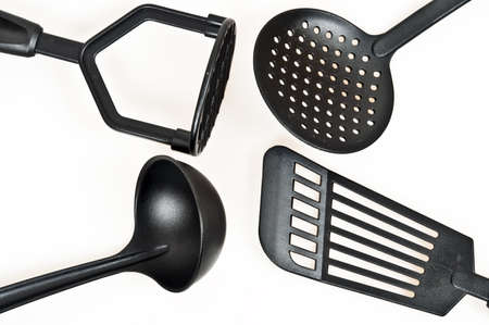 Isolated group of kitchen utensilsの写真素材