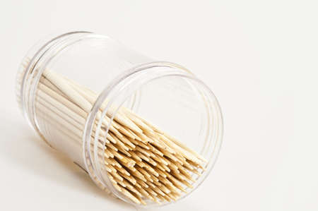 Isolated toothpick on white backgroundの写真素材
