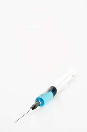 Isolated syringe on white backgroundの写真素材