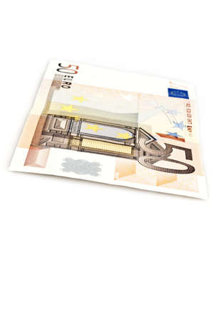 Close up to 50 euro banknoteの写真素材