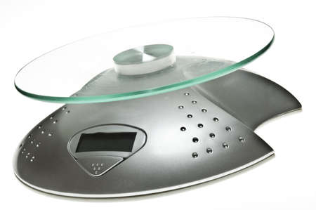 Isolated food scale on white backgroundの写真素材