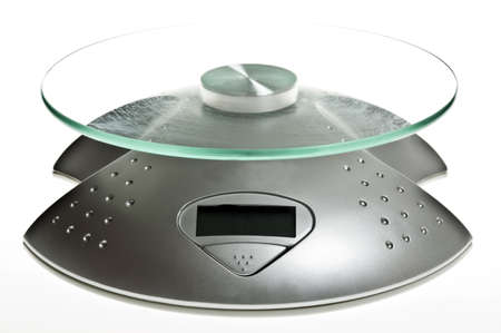 Isolated food scale on white backgroundの写真素材