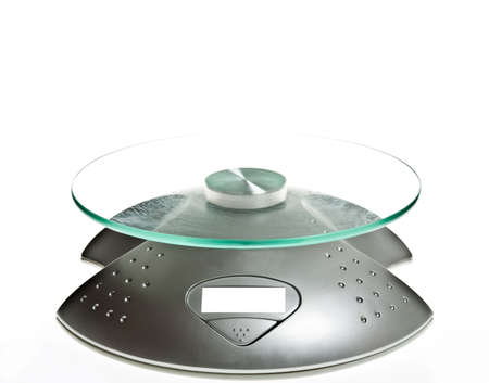 Isolated food scale on white backgroundの写真素材
