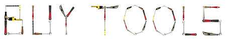 Buy tools words made of different hand toolsの写真素材