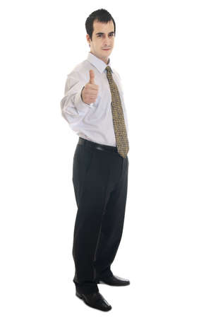Business man showing ok signの写真素材