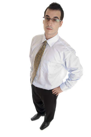 Isolated business man on white backgroundの写真素材