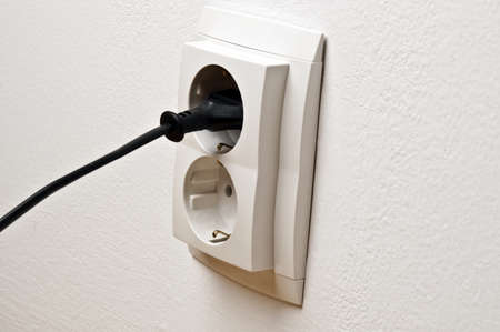 Power outlet extreme close upの写真素材