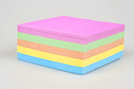 isolated post it set of different colors