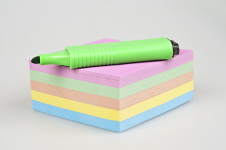 isolated post it set of different colors