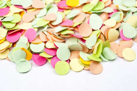 Background from many confetti paperの写真素材