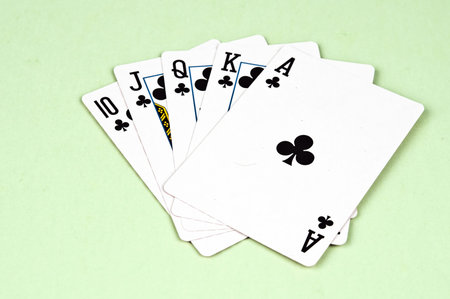 Straight flush in card game