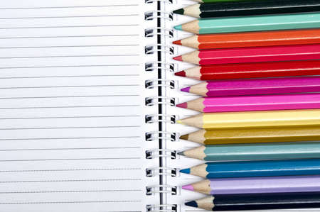 Colorful wooden pencils close upの写真素材