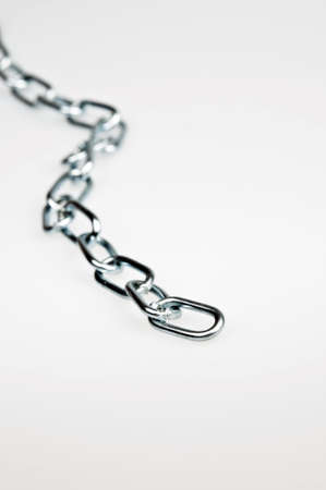 Chain isolated on white backgroundの写真素材