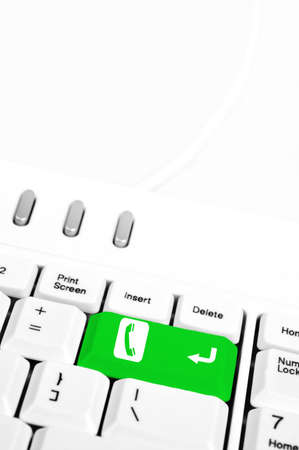 Phone shape in place of enter keyの写真素材