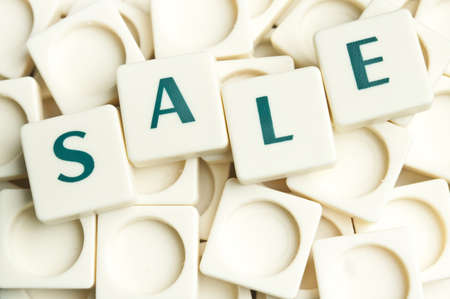 Sale word made by leter piecesの写真素材