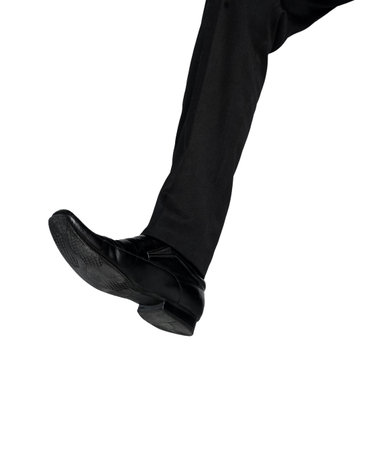 Business man shoe crush somethingの写真素材