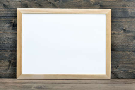 School board on wooden tableの写真素材