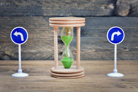 Choice concept Left or Rightの写真素材