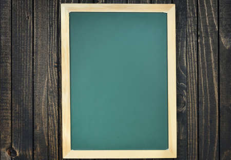 School board on wooden tableの写真素材