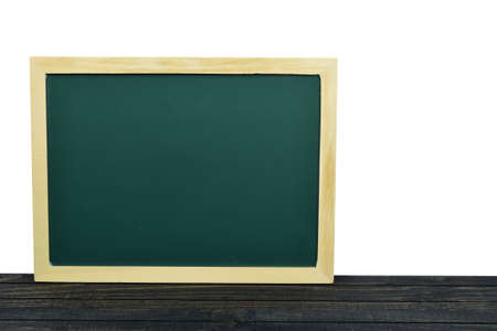 School board on wooden tableの写真素材