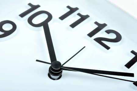 Round clock minute and second close-upの写真素材