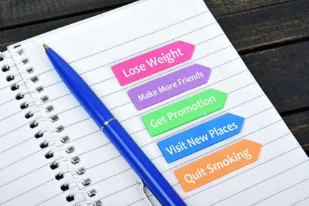 To do list on sticky colorful arrowsの写真素材
