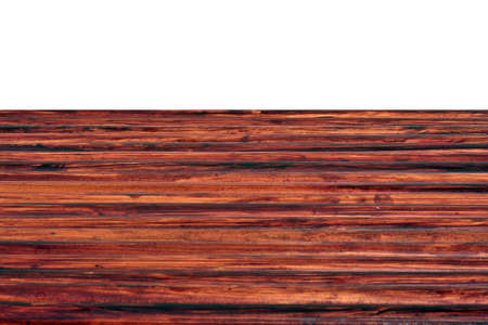 Empty brown wooden table backgroundの写真素材