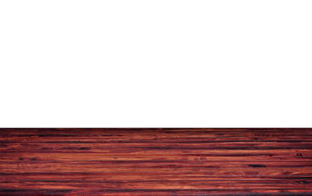 Empty brown wooden table backgroundの写真素材