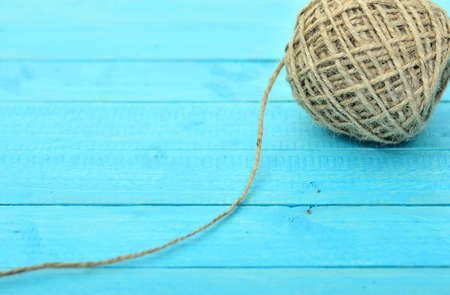 Empty blue wooden table backgroundの写真素材