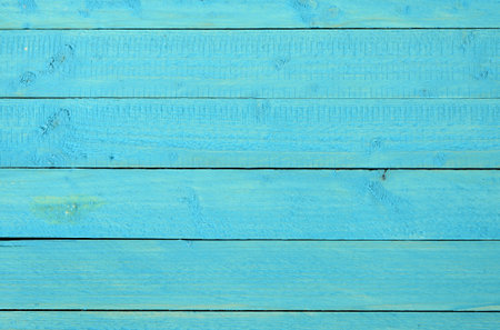 Empty blue wooden table backgroundの写真素材