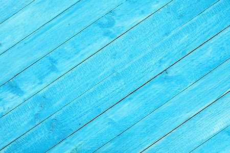 Empty blue wooden table backgroundの写真素材