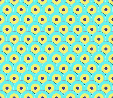 Seamless pattern with circlesのイラスト素材