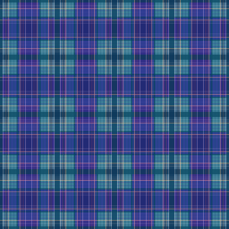 Seamless retro textile tartan checkered texture plaid pattern backgroundの写真素材