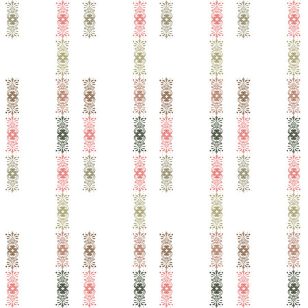 Seamless pattern with decorative ornamental elements background