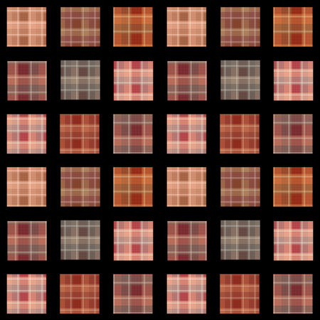 Seamless retro textile tartan checkered texture plaid brown pattern background