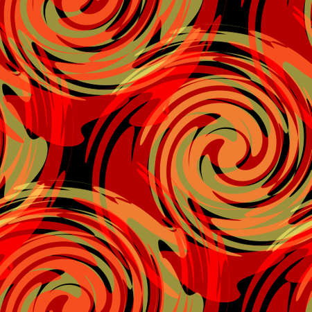 Retro style backdrop, seamless pattern with liquid waves and swirls. Wrapping paper and wallpapersの写真素材