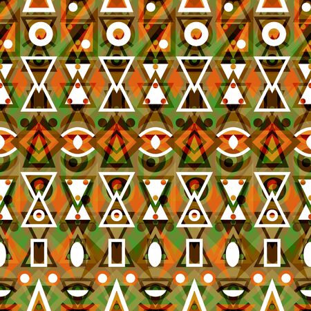 Folk ornamental textile seamless pattern backgroundの写真素材